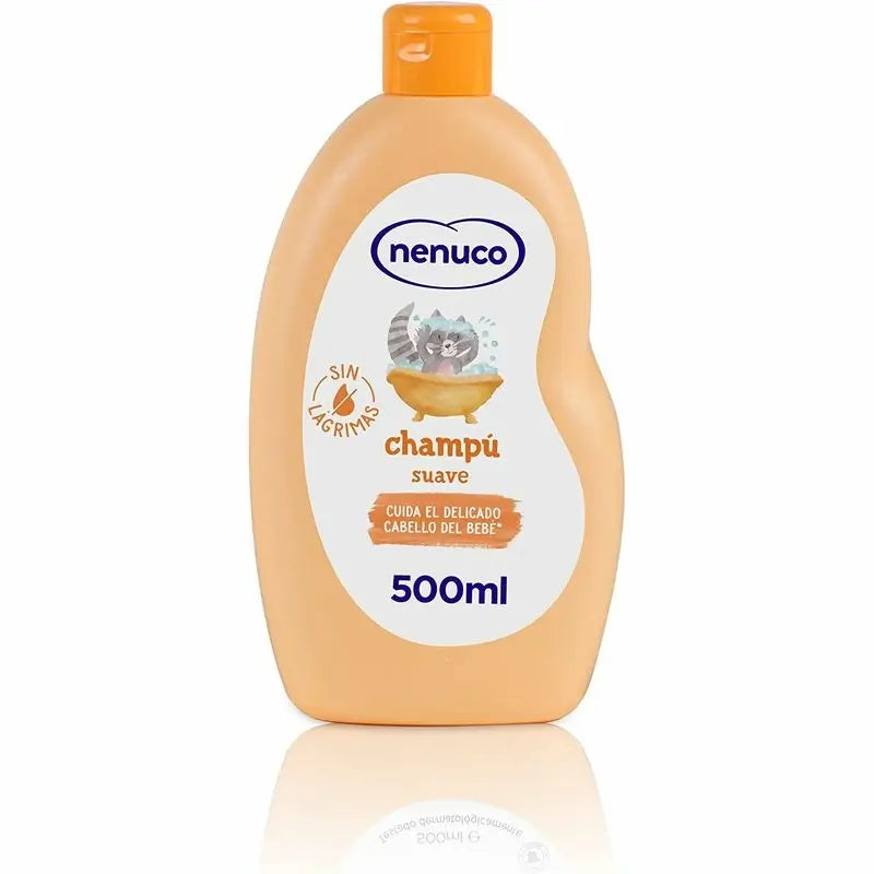 Nenuco Champú Suave Para Bebé, Con Leche De Almendras Dulces, Sin Lágrimas, 500 ml