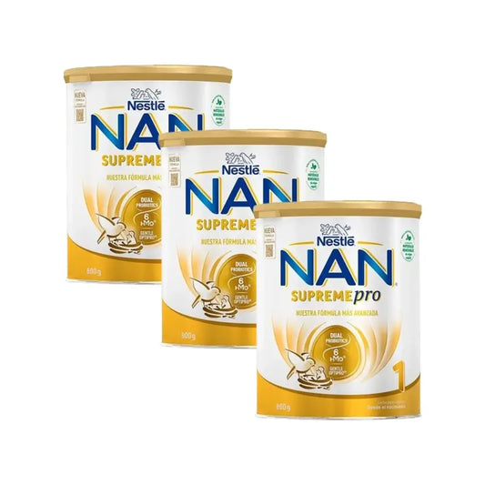 Nestle Nan Supreme Pro 1 Leche de Inicio, Pack 3x800 gr