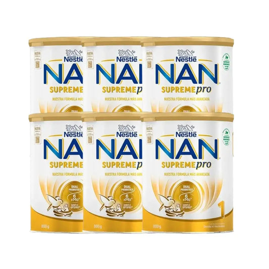 Nestle Nan Supreme Pro 1 Leche de Inicio, Pack 6x800 gr