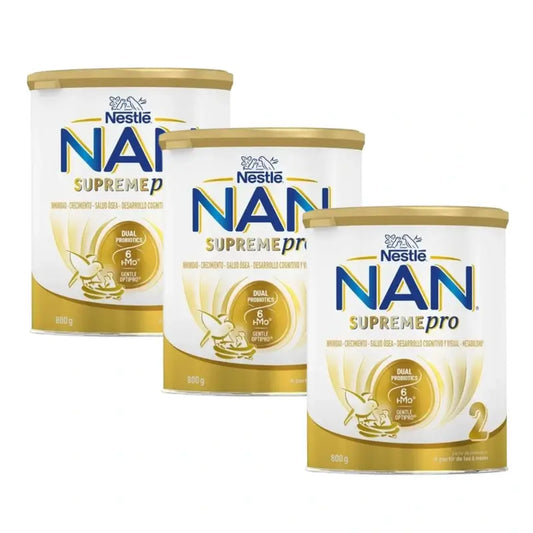 Nestlé Nan Supreme Pro 2 Leche de Continuación, Pack 3x800 gr