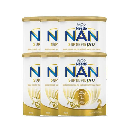 Nestlé Nan Supreme Pro 2 Leche de Continuación, Pack 6x800 gr