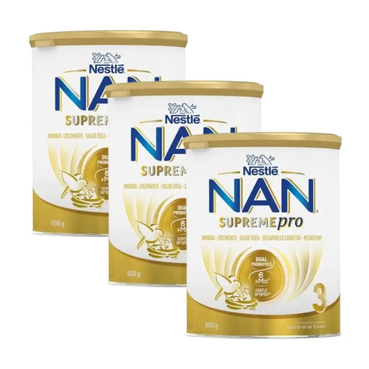 Nestlé Nan Supreme Pro 3 Leche de crecimiento, 3x800 gr