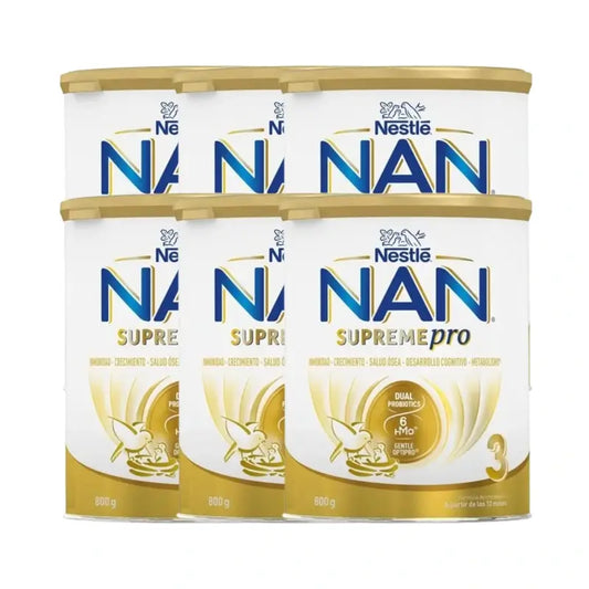 Nestlé Nan Supreme Pro 3 Leche de crecimiento, 6x800 gr