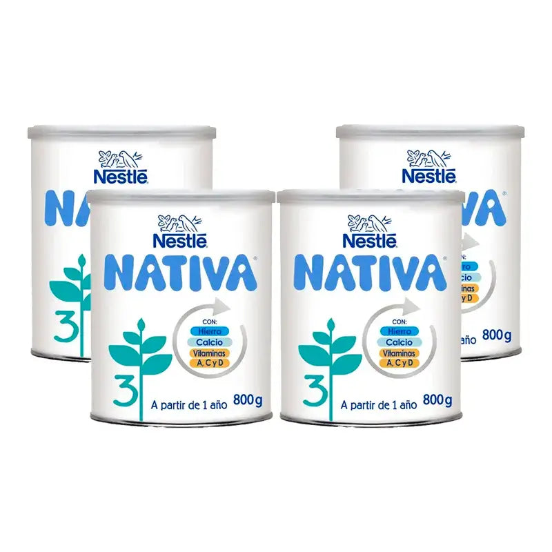 Nestlé Nativa 3, Pack 4 x 800 gr