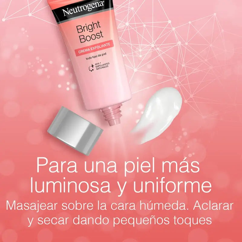 Neutrogena Brigh Boost Crema Exfoliante, 75 ml