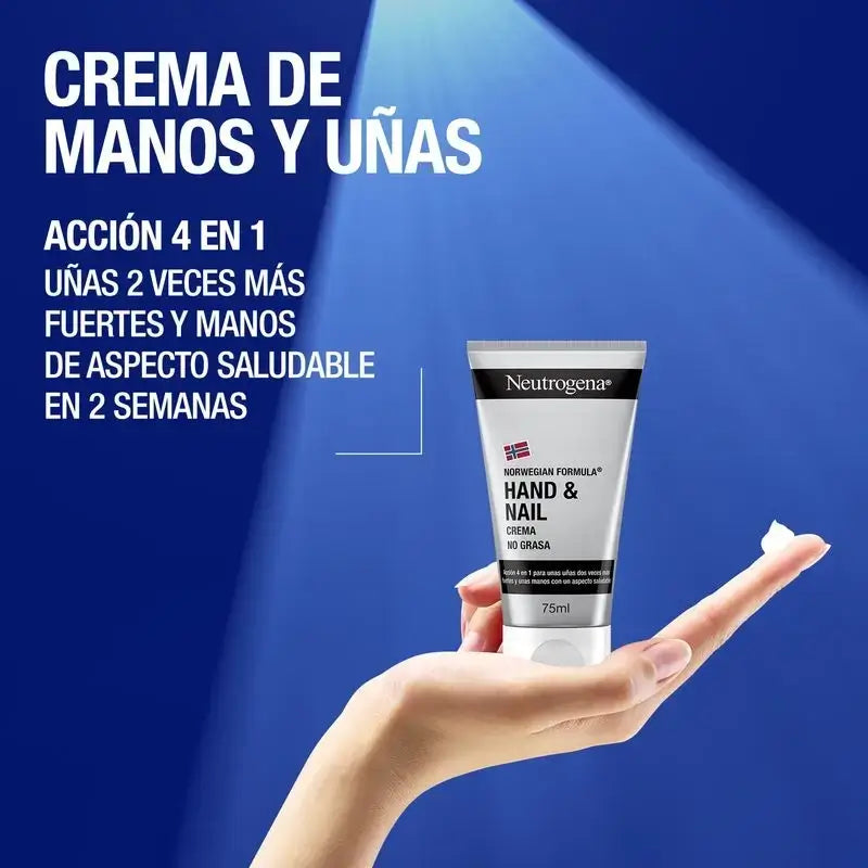 Neutrogena Crema De Manos Y Uñas, Reparadora Y Fortalecedora, 2X75 Ml