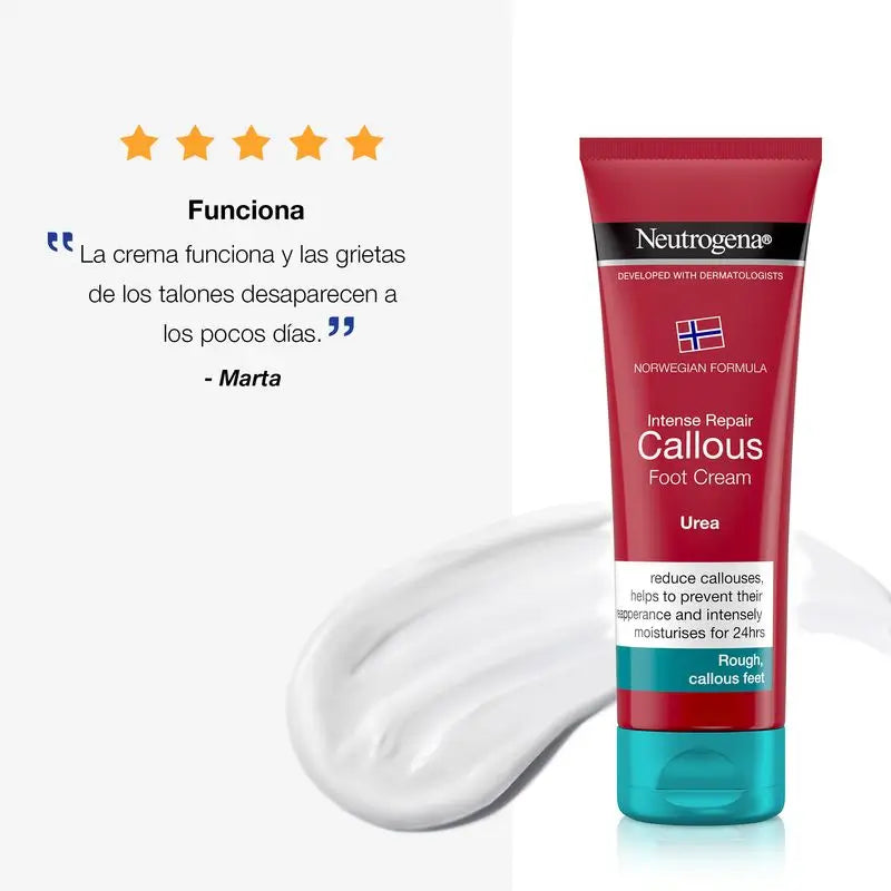 Neutrogena Reparación Intensa Crema Pies Suavizante Durezas, 50 ml