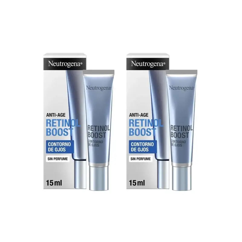 Neutrogena Retinol Boost Crema Contorno De Ojos Antiarrugas, 2X15 Ml
