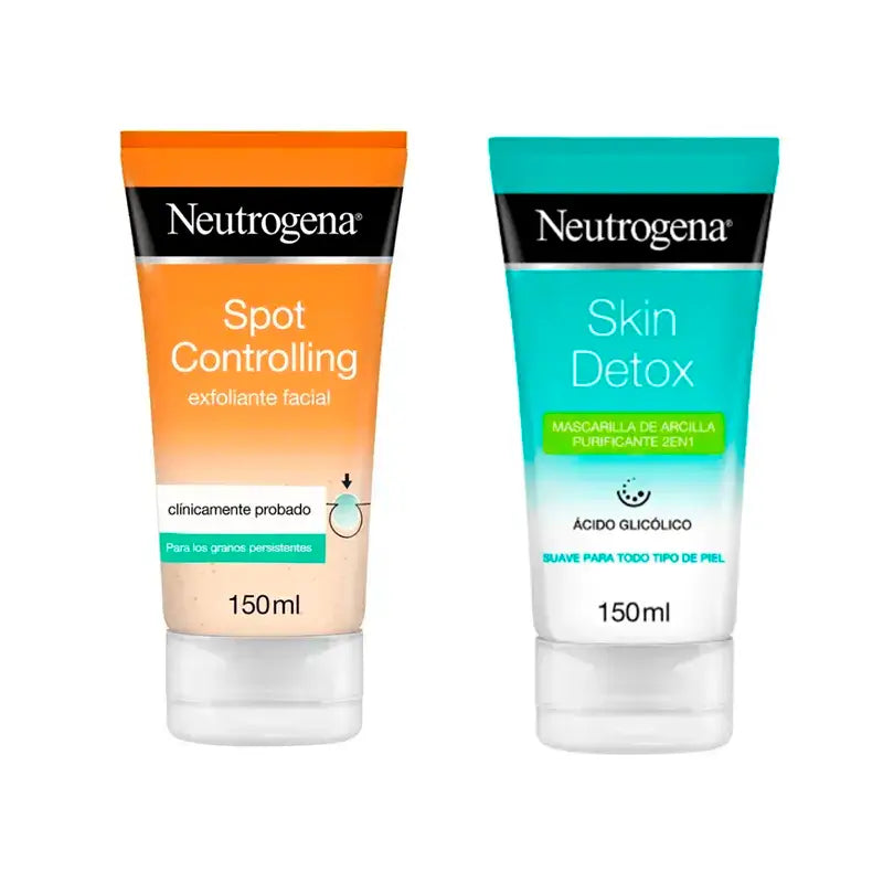 Neutrogena Rutina Detox Piel Grasa - Purificación Y Control De Grasa