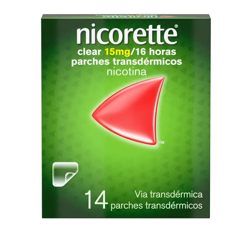 Nicorette Clear 15 mg/16 Horas, 14 Parches Transdérmicos