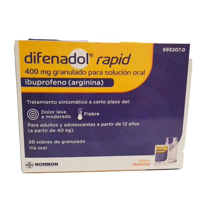 Normodol 400 mg Granulado Para Solucion Oral Efg, 20 sobres