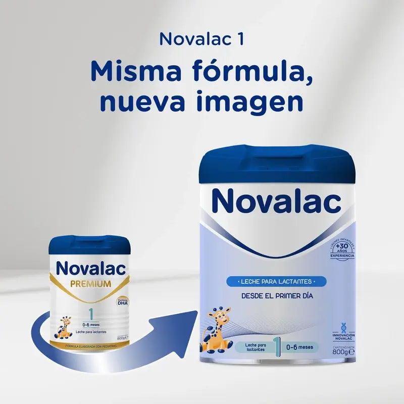 Novalac Premium 1 Leche de Inicio, Pack 4 X 800 gr