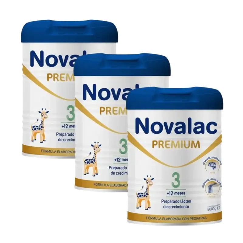 Novalac Premium 3 Leche De Crecimiento, 3X800 Gr