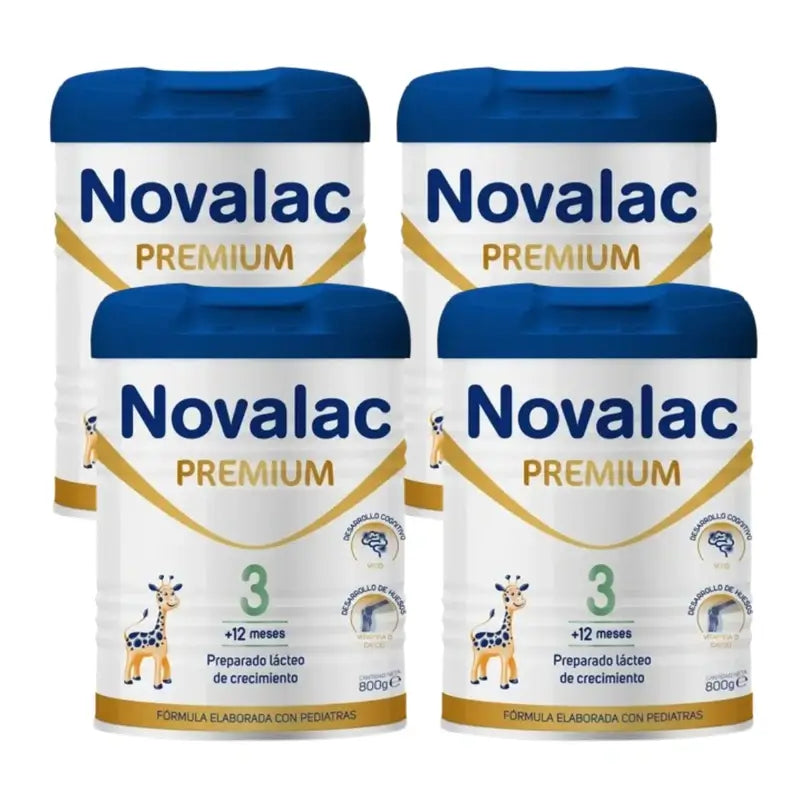 Novalac Premium 3 Leche De Crecimiento, 4X800 Gr