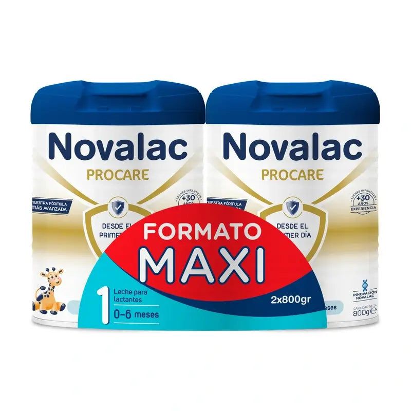 Novalac Procare 1 Leche de Inicio Maxi Pack, 2x800 gr