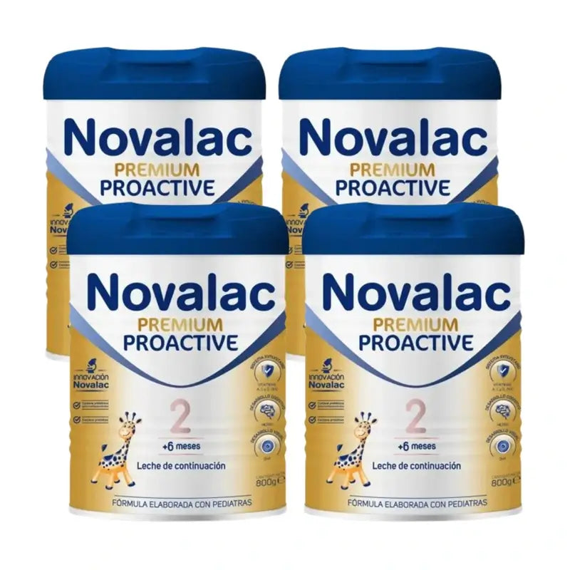 Novalac Premium Proactive 2 Leche De Continuación, 4X800 Gr