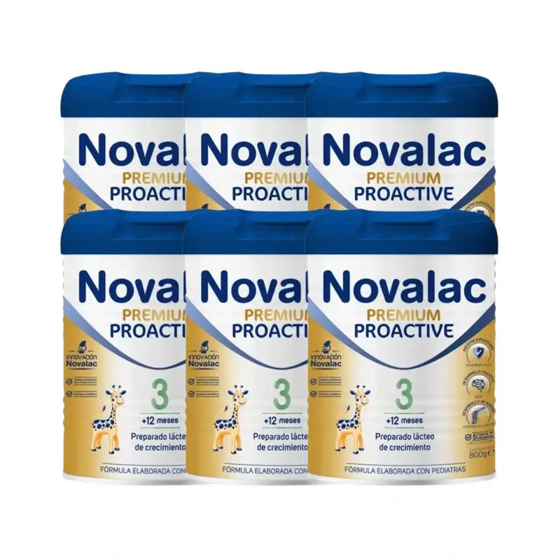 Novalac Premium Proactive 3 Leche De Crecimiento, 6X800 Gr
