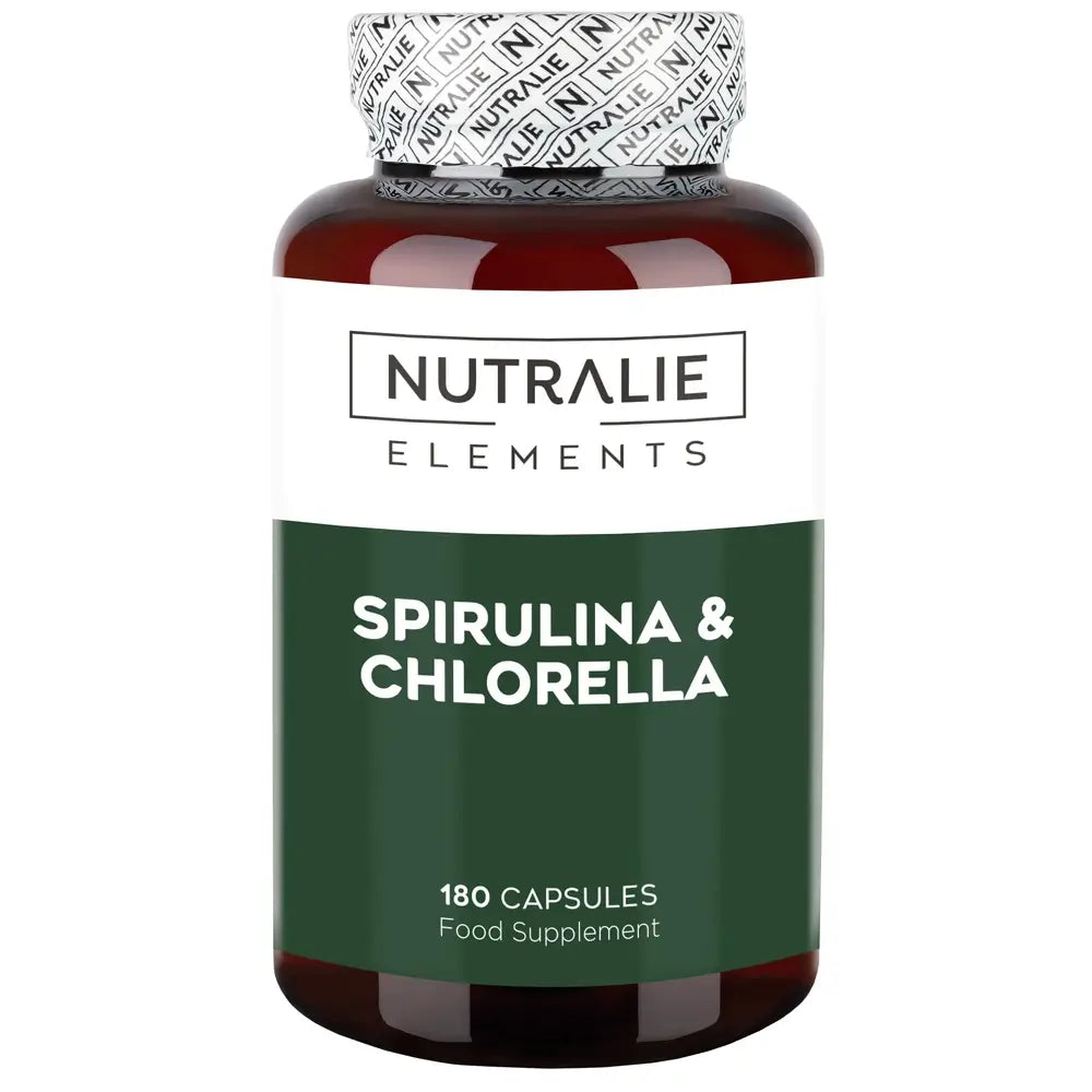 Nutralie Espirulina & Chlorella Energía Y Fuerza 1800Mg , 180 cápsulas