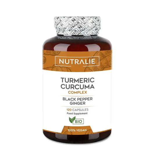 Nutralie Cúrcuma Complex Jengibre Y Pimienta Negra Orgánica , 120 cápsulas