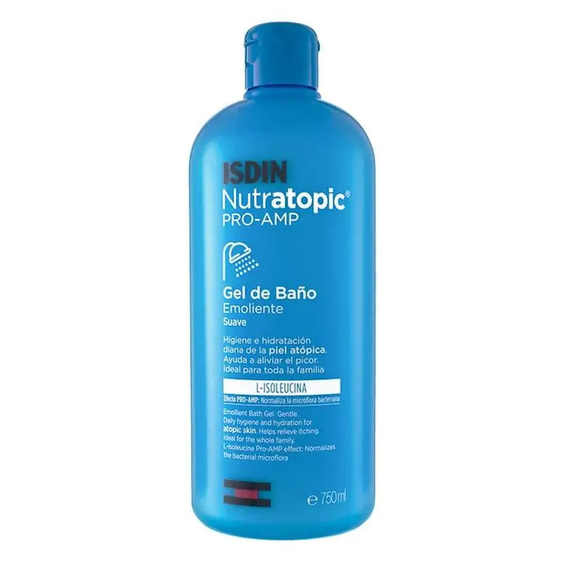 Isdin Nutratopic Pro-Amp Gel De Baño Emoliente 750Ml