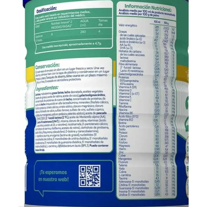 Nutribén Innova 2 Leche Continuación, 2 X 800 gr