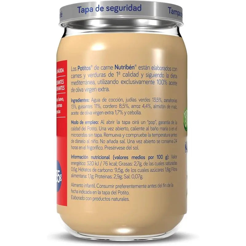 Nutriben Potito Menestra de Cordero 235 gr