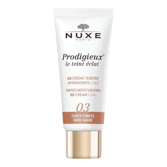 Nuxe Bb Cream Hidratante Con Color | 24H, Prodigieux® Le Teint Éclat 30Ml - Tono Oscuro