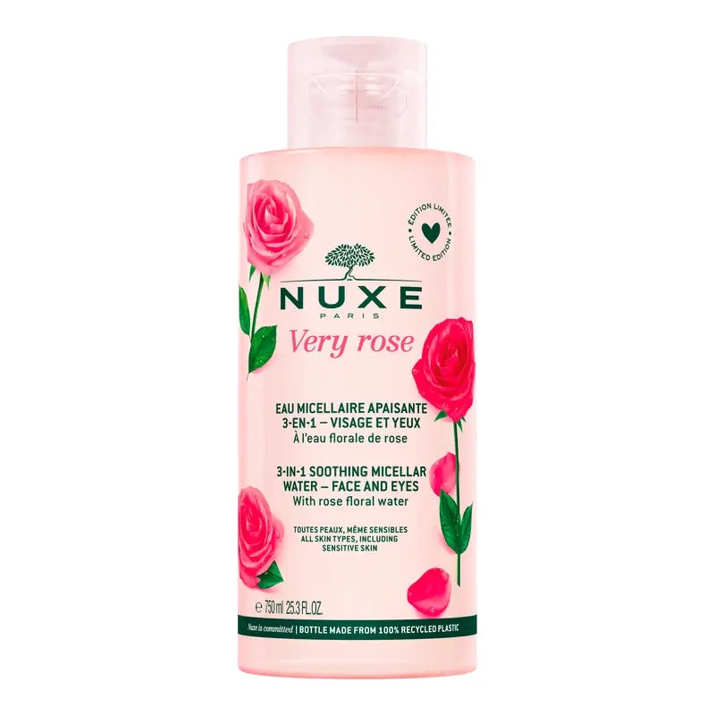 Nuxe Very Rose Agua Micelar Calmante , 750 ml