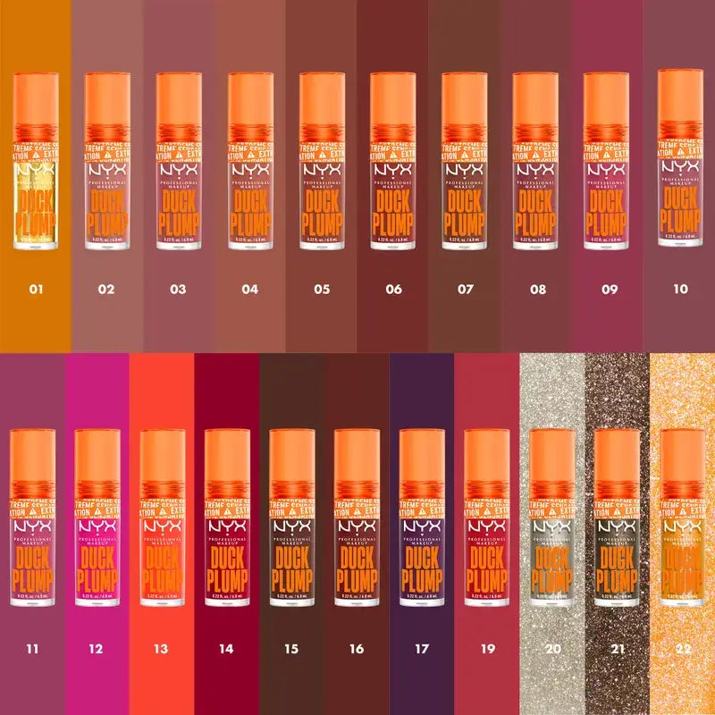 Nyx Duck Plump High Pigment Lip Gloss Brillo Voluminizador Glitter Silver 20 , 7 ml