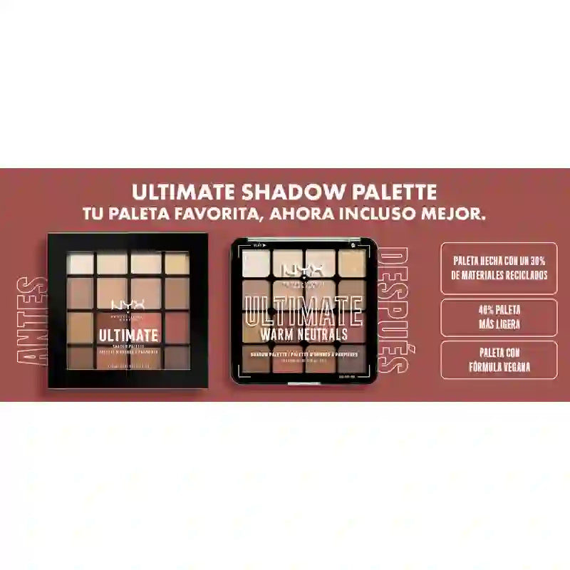 Nyx Paletas De Sombras Ultimate Shadow Palette Vintage Jean Baby , 1 unidades