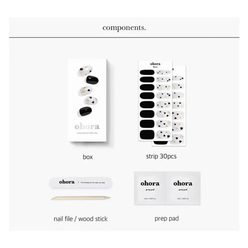 Ohora Uñas De Gel- Date Night, 30 unidades