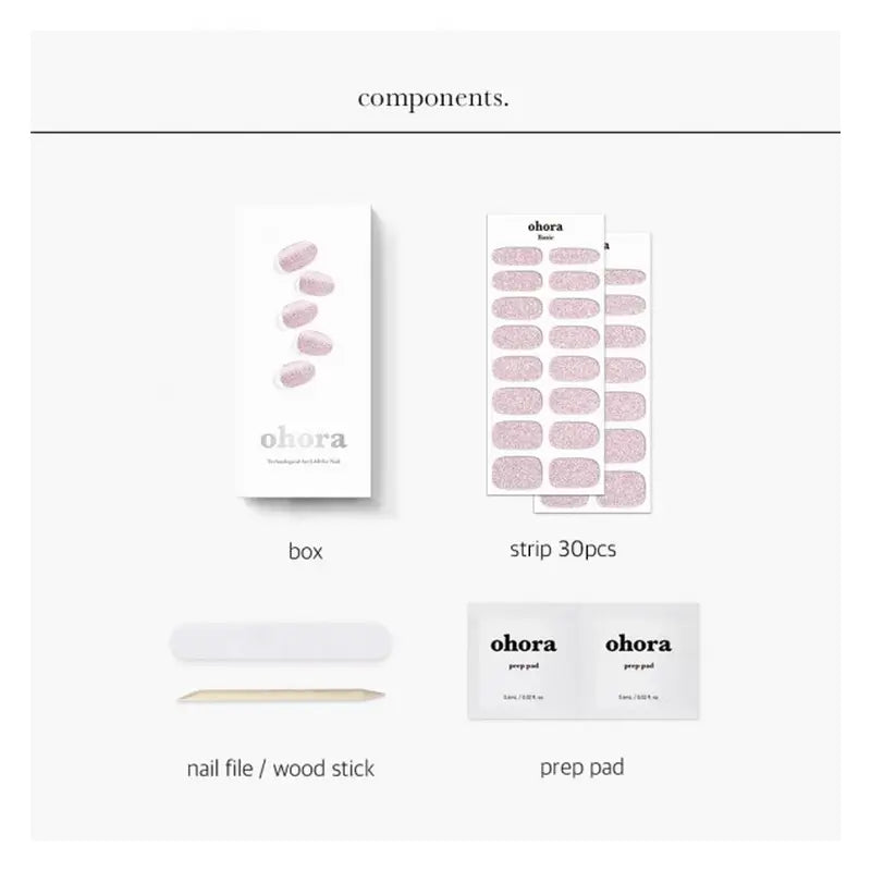 Ohora Uñas De Gel- Hype Pink, 30 unidades