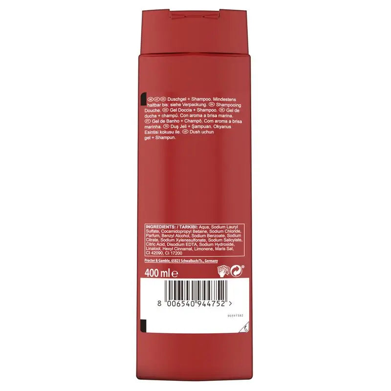 Old Spice Gel De Ducha Y Champú Deep Sea 400Ml