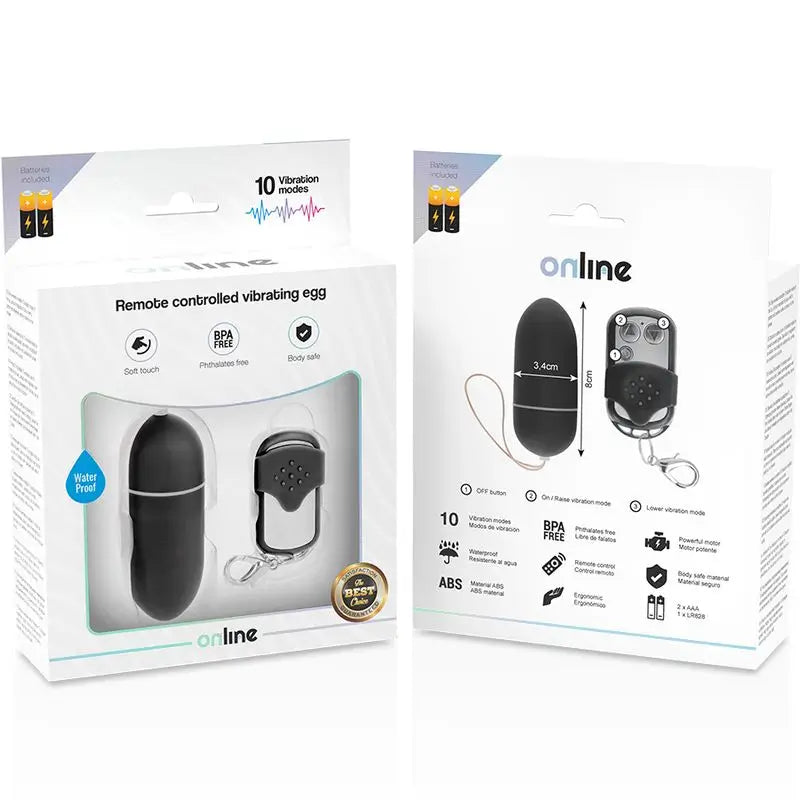 Online Huevo Vibrador Control Remoto L - Negro