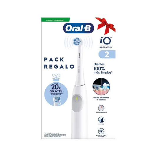 Oral B Braun Cepillo Electrico Io2 Blanco, 2 Cabez , 1 pack