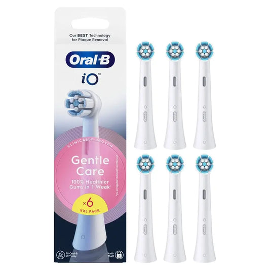 Oral-B Io Gentle Care Cabezales Redondos De Recambio Originales Encias Sensible , 6 unidades