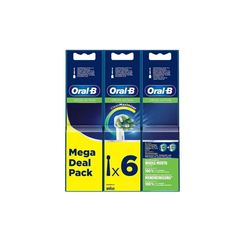Oral-B Braun Pack De Recambios Cross Action , 9 unidades