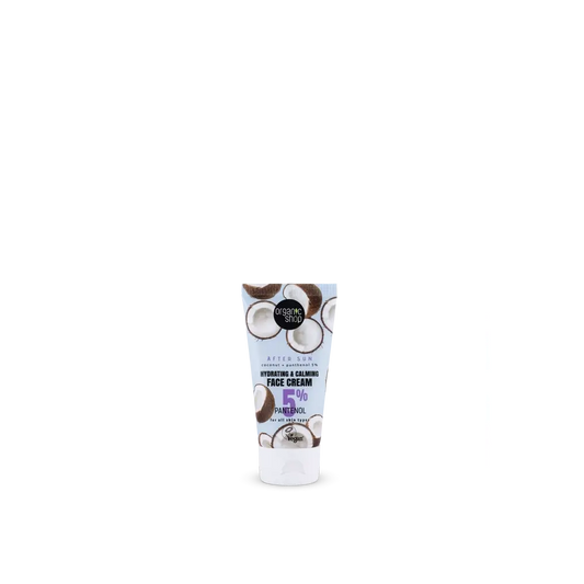 Organic Shop Crema Facial Hidratante Y Calmante Aftersún Coco + Pantenol 5?%, 50 Ml