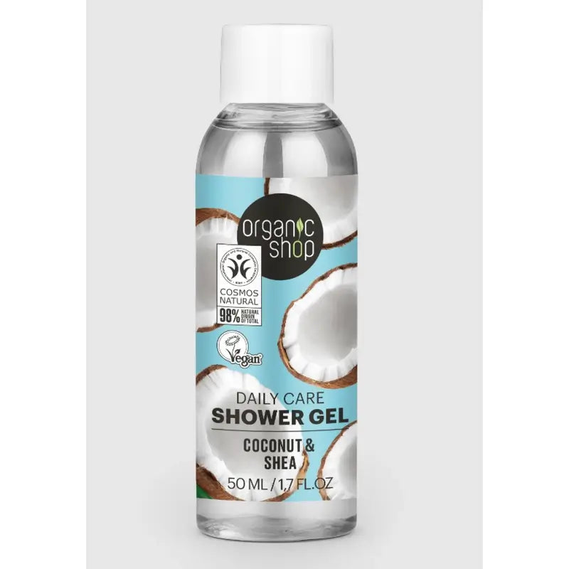 Organic Shop Gel De Ducha Para El Cuidado Diario Coco Y Karité , 50 ml