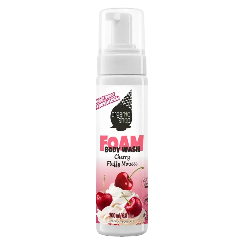 Organic Shop Ogs Ice Gel De Ducha En Espuma Mousse De Cereza , 200 ml