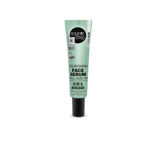 Organic Shop Sérum Facial Hidratante Para Todo Tipo De Piel Aguacate Y Aloe De Organic Shop, 30 Ml