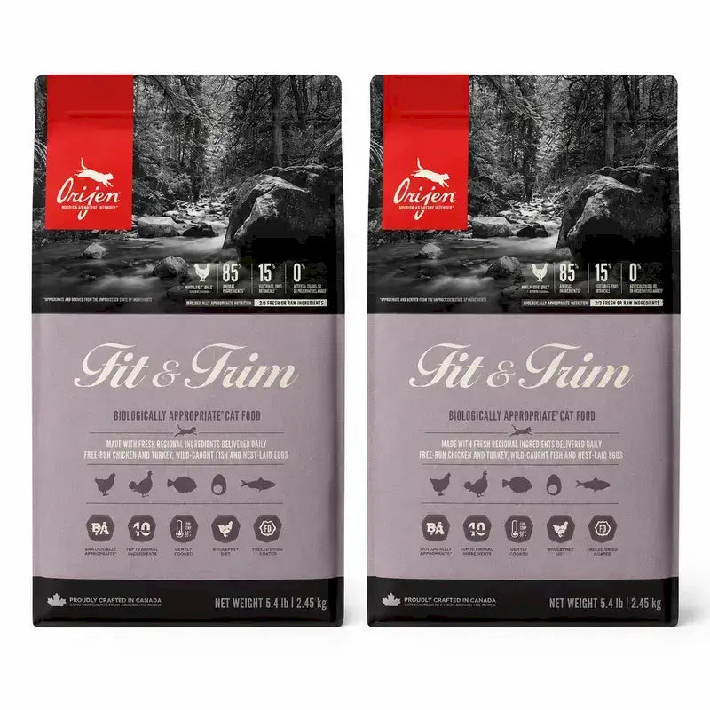 Orijen Feline Adult Fit Trim 5,4 Kg Pienso Para Gatos , pack 2