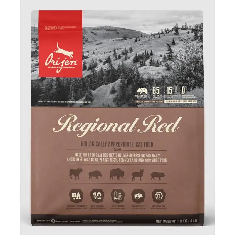 Orijen Feline Regional Red 1,8Kg pienso para gatos