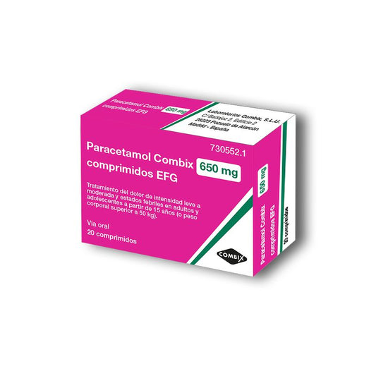 Combix Paracetamol Efg 650 Mg, 20 Comprimidos