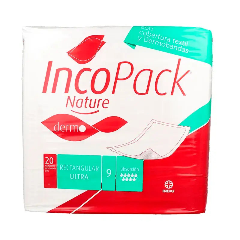 Incopack Febus Absorbente Rectangular 32x60cm, 80 Unidades