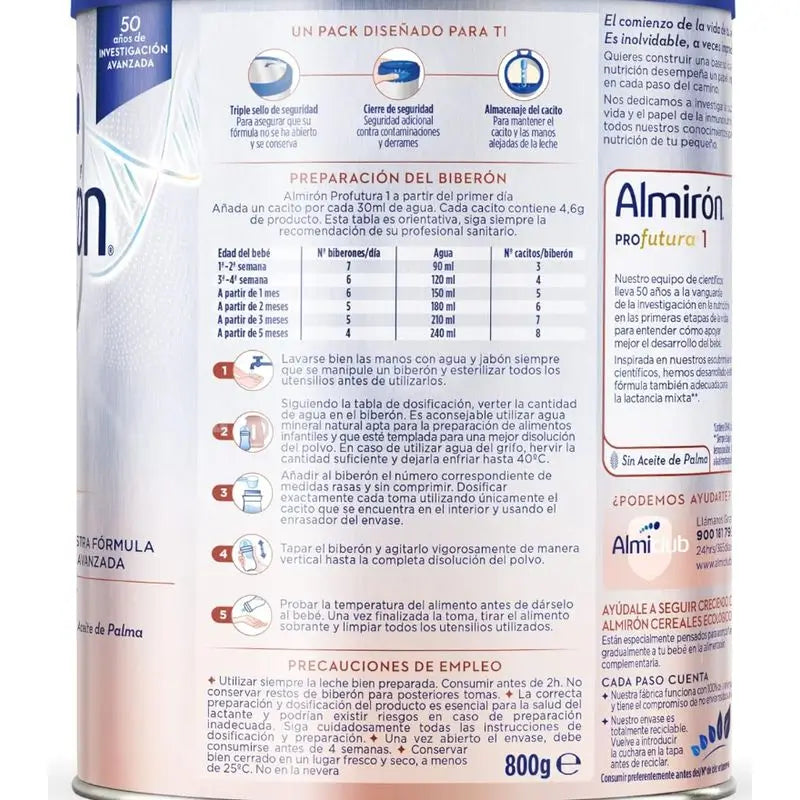 Almirón Profutura 1, 12 X 800 gr