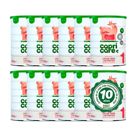Capricare 1 Leche para Lactantes, Pack 12 X 800 gr