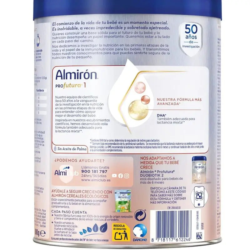 Almirón Profutura 1, 8 X 800 gr