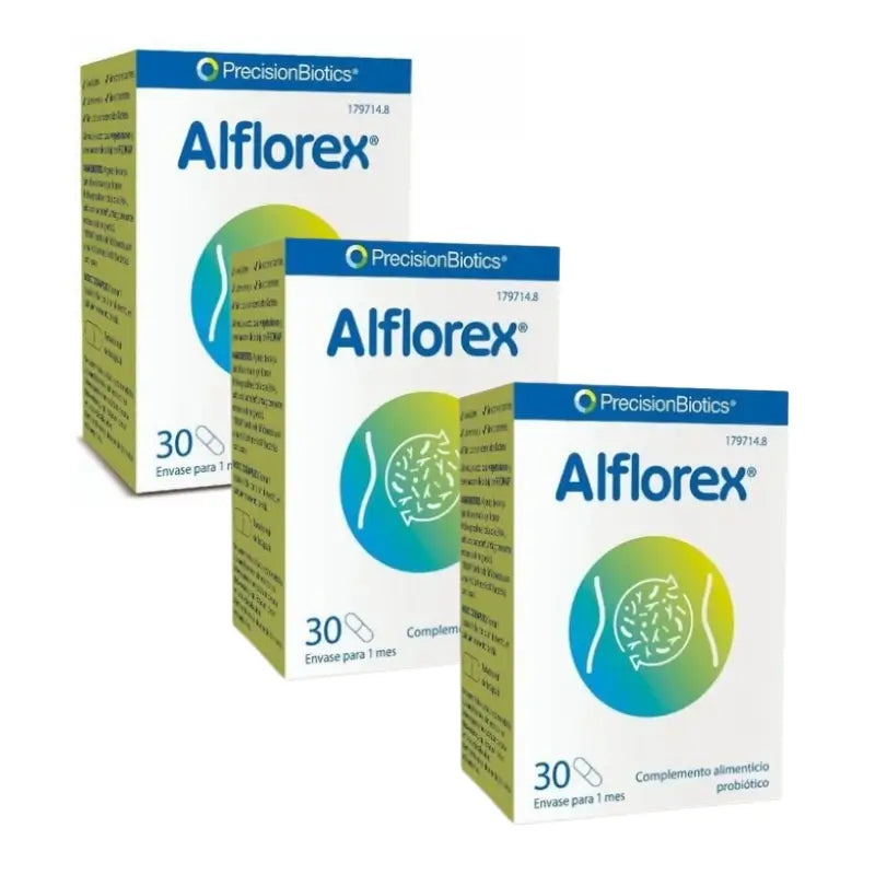 Alflorex Complemento Alimenticio Probiótico, Pack 3x30 Cápsulas