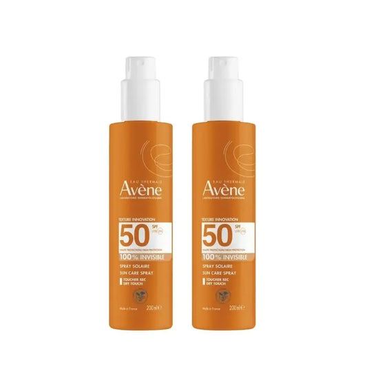 Avene Solar Spray Pieles Sensibles SPF 50+ 2x200 ml